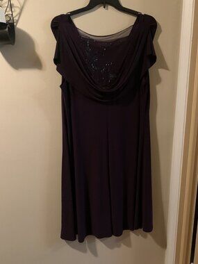 Purple laced back dress